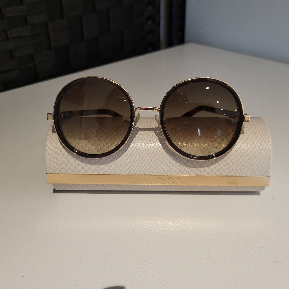 JIMMY CHOO Sunglasses (gold, black, brown, silver/sparkle on the sides)